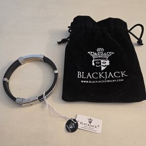 NWT>>Men's/Young Men's Stainless Steel/Silicone Dress Bracelet Jewelry